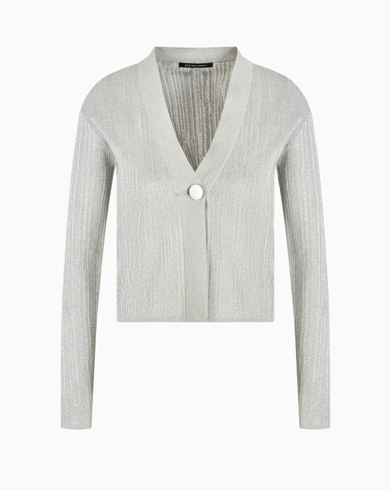 Cardigan Corto in Maglia Lurex Armani Exchange