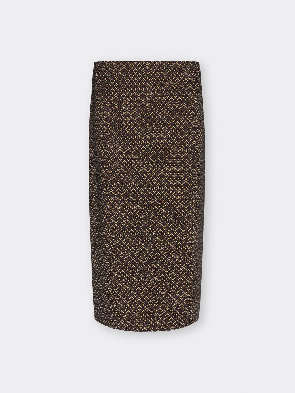 Gonna Tubino Midi Jacquard Geometrico Nero - Elena Mirò
