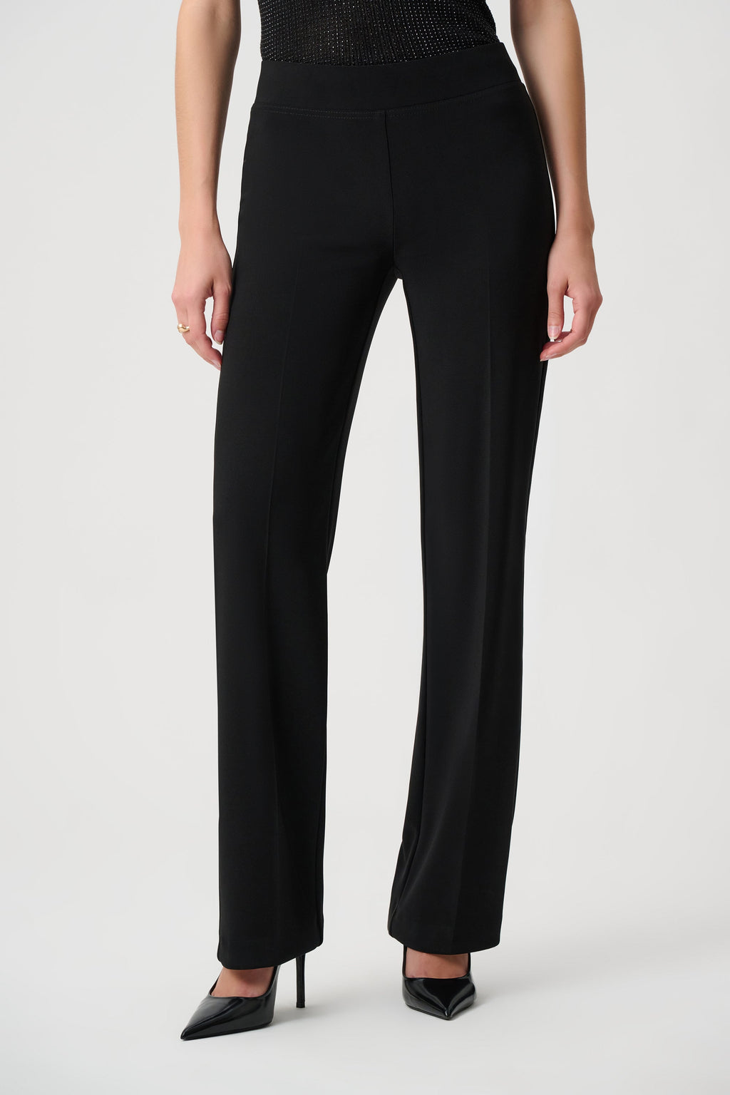 Pantalone a Gamba Larga Classico Nero - Joseph Ribkoff