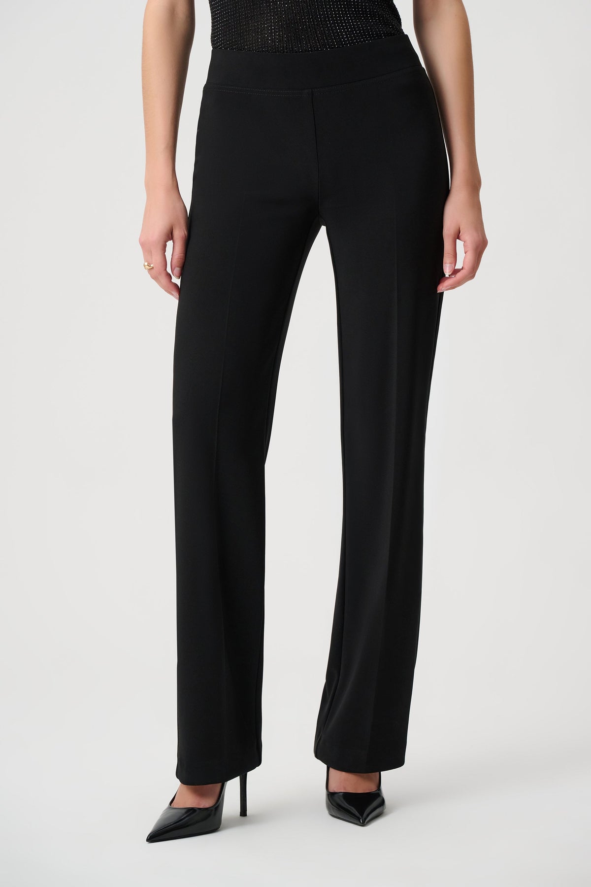 Pantalone a Gamba Larga Classico Nero - Joseph Ribkoff