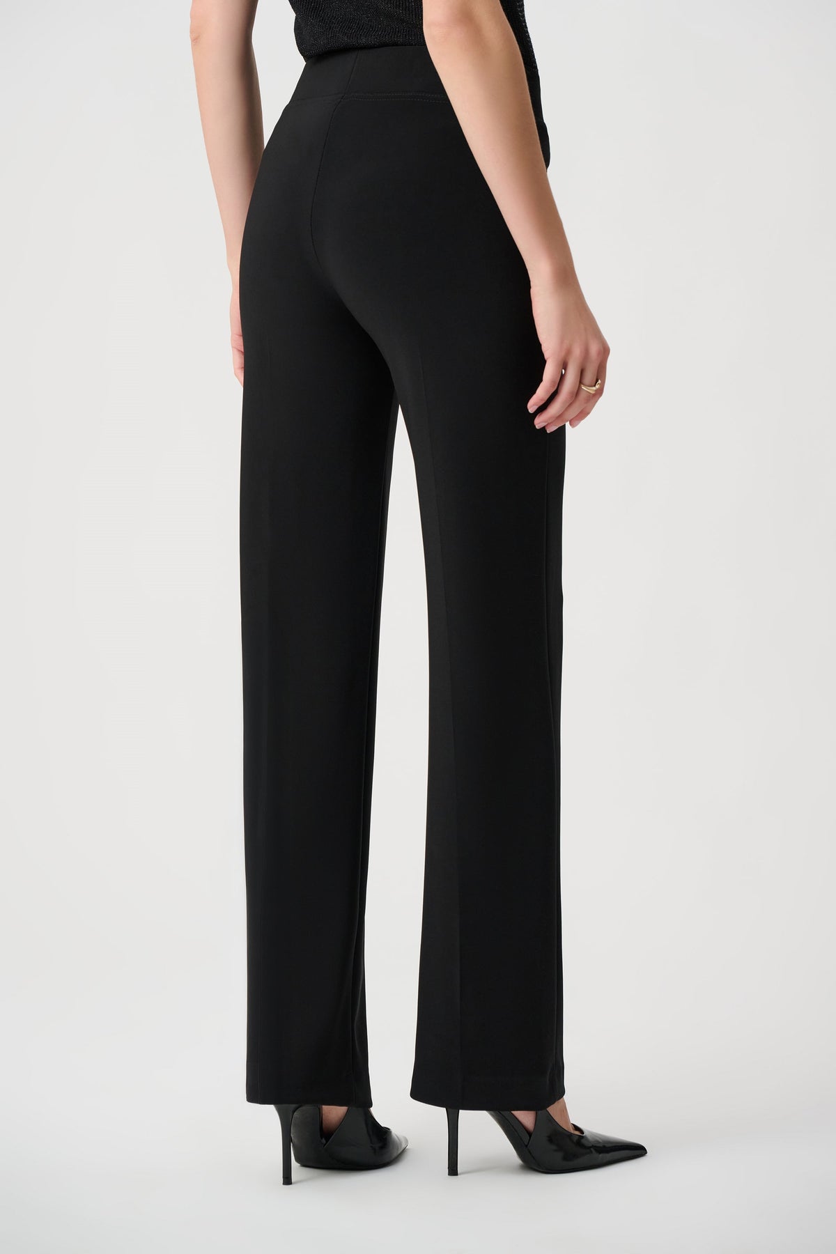 Pantalone a Gamba Larga Classico Nero - Joseph Ribkoff