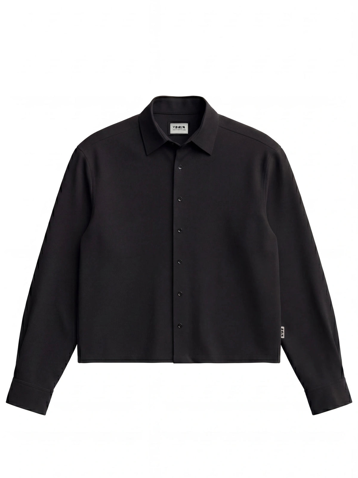Camicia Classica Cropped Nero - Berna