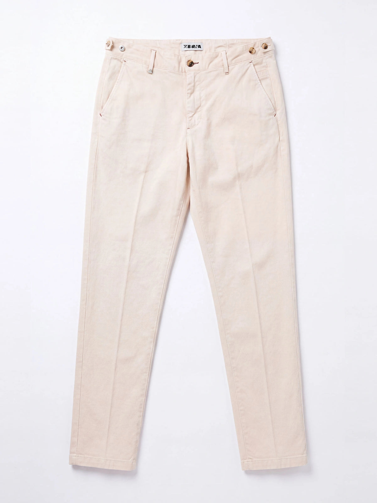 Pantalone Slim Fit Nido d'Ape Panna - Berna