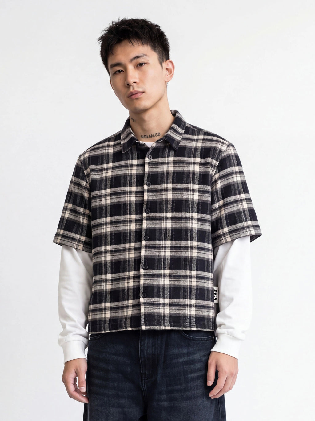 Camicia a Quadri Effetto Sovrapposto - Berna