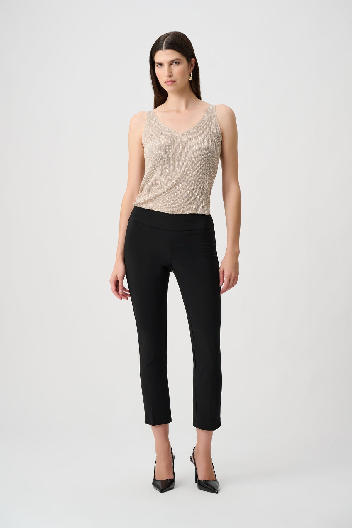 Pantalone Cropped Classico Nero - Joseph Ribkoff