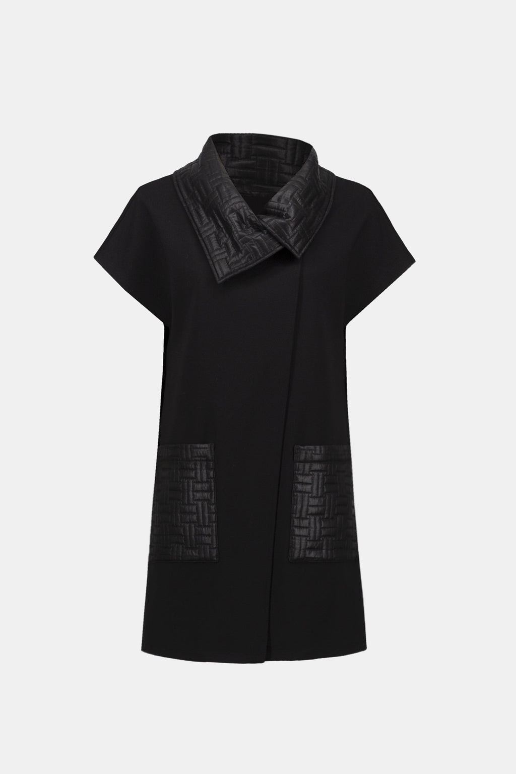 Gilet con Tasche Trapuntate Nero - Joseph Ribkoff