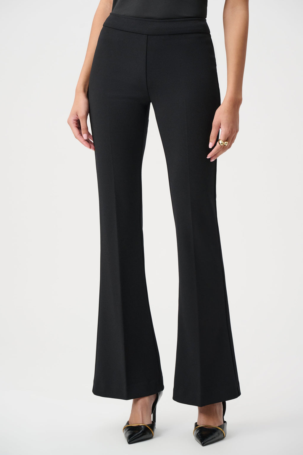 Pantalone Svasato in Crepe Nero - Joseph Ribkoff