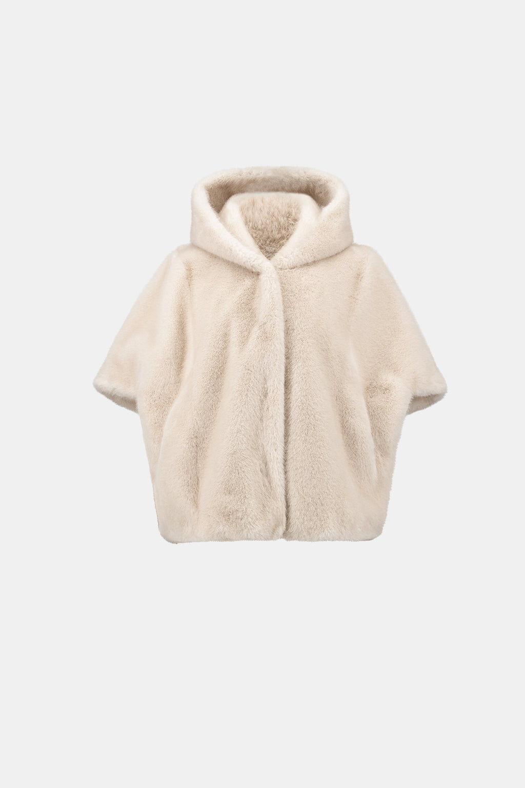 Cappotto in Ecopelliccia con Cappuccio Mandorla - Joseph Ribkoff