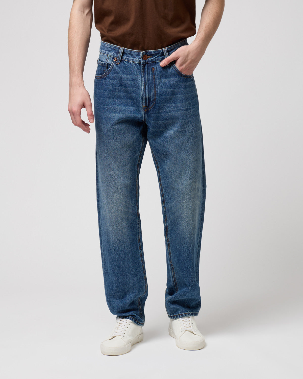 Jeans Alex Straight Fit Vintage Denim - GIANNI LUPO