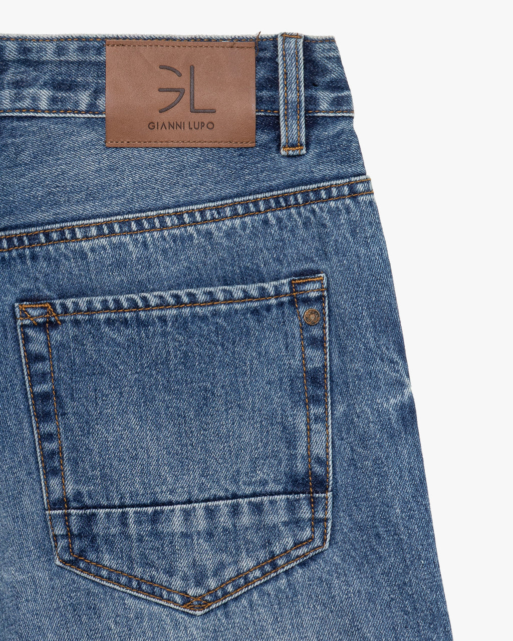 Jeans Alex Straight Fit Vintage Denim - GIANNI LUPO