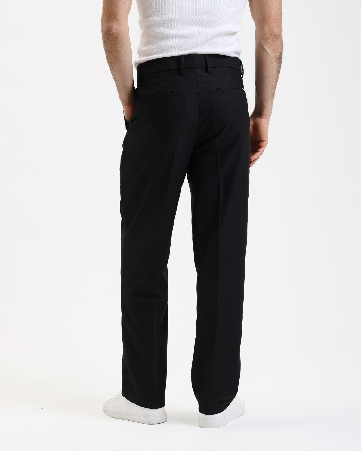 Pantalone Oliver Relaxed Fit Nero - GIANNI LUPO
