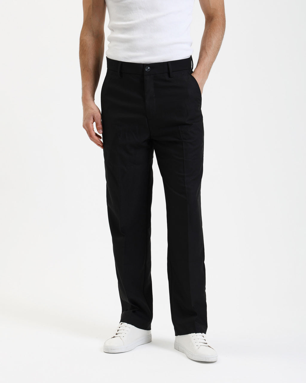Pantalone Oliver Relaxed Fit Nero - GIANNI LUPO