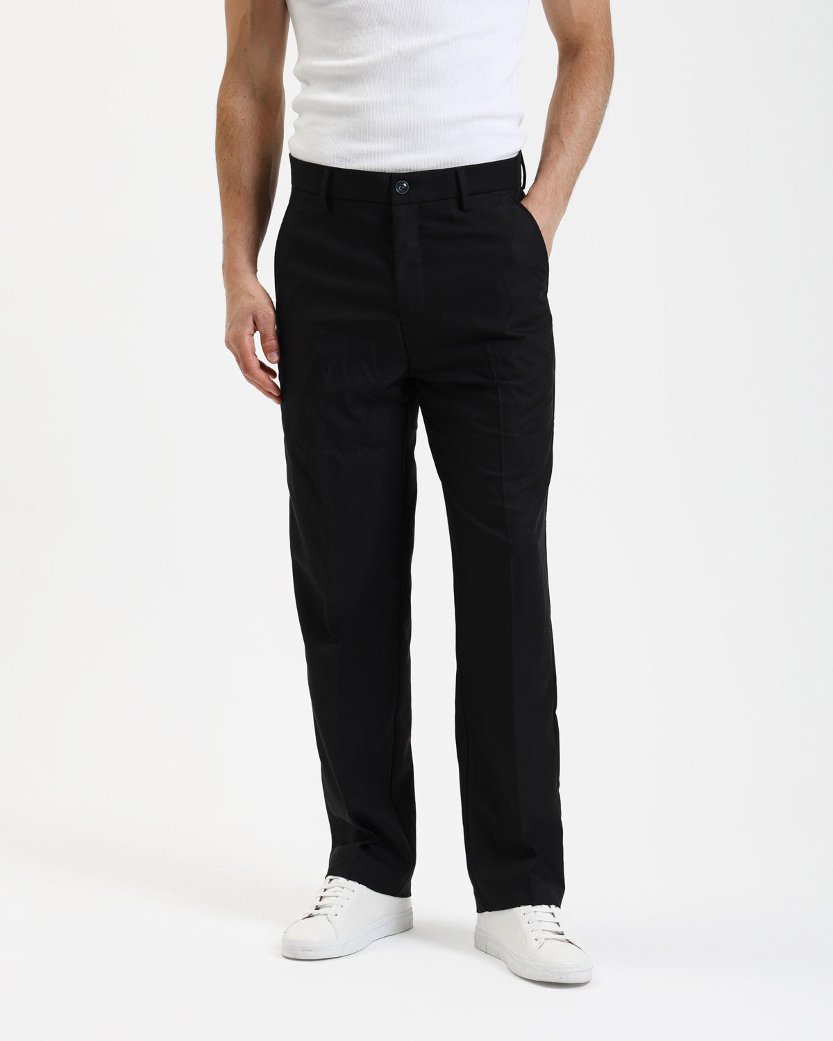 Pantalone Oliver Relaxed Fit Nero - GIANNI LUPO