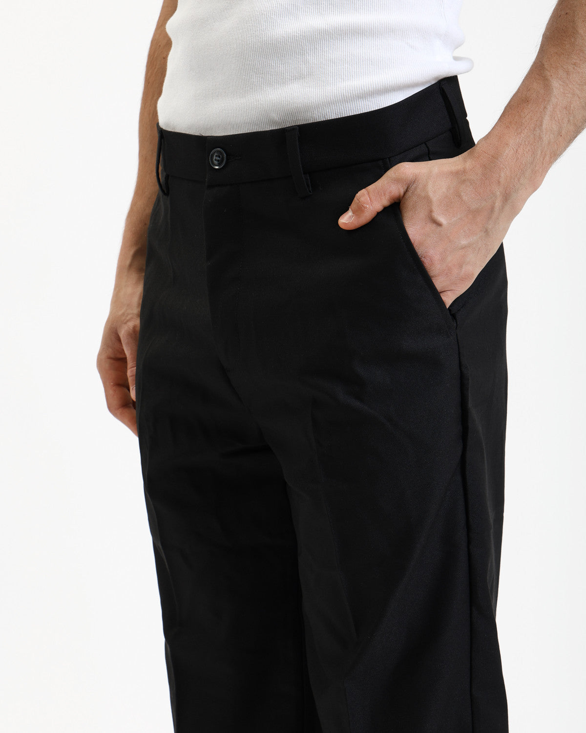 Pantalone Oliver Relaxed Fit Nero - GIANNI LUPO