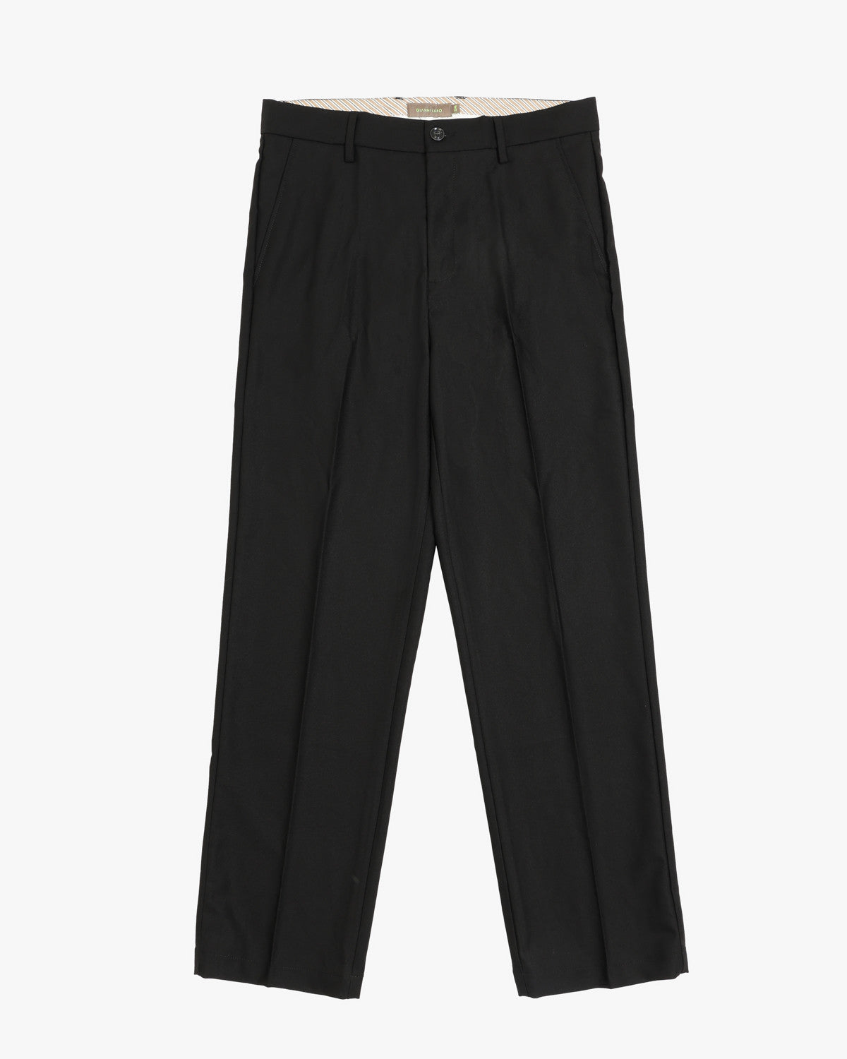 Pantalone Oliver Relaxed Fit Nero - GIANNI LUPO