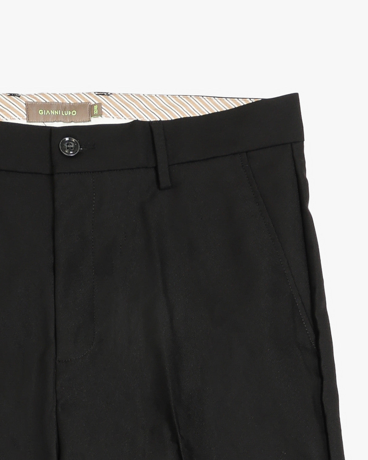 Pantalone Oliver Relaxed Fit Nero - GIANNI LUPO