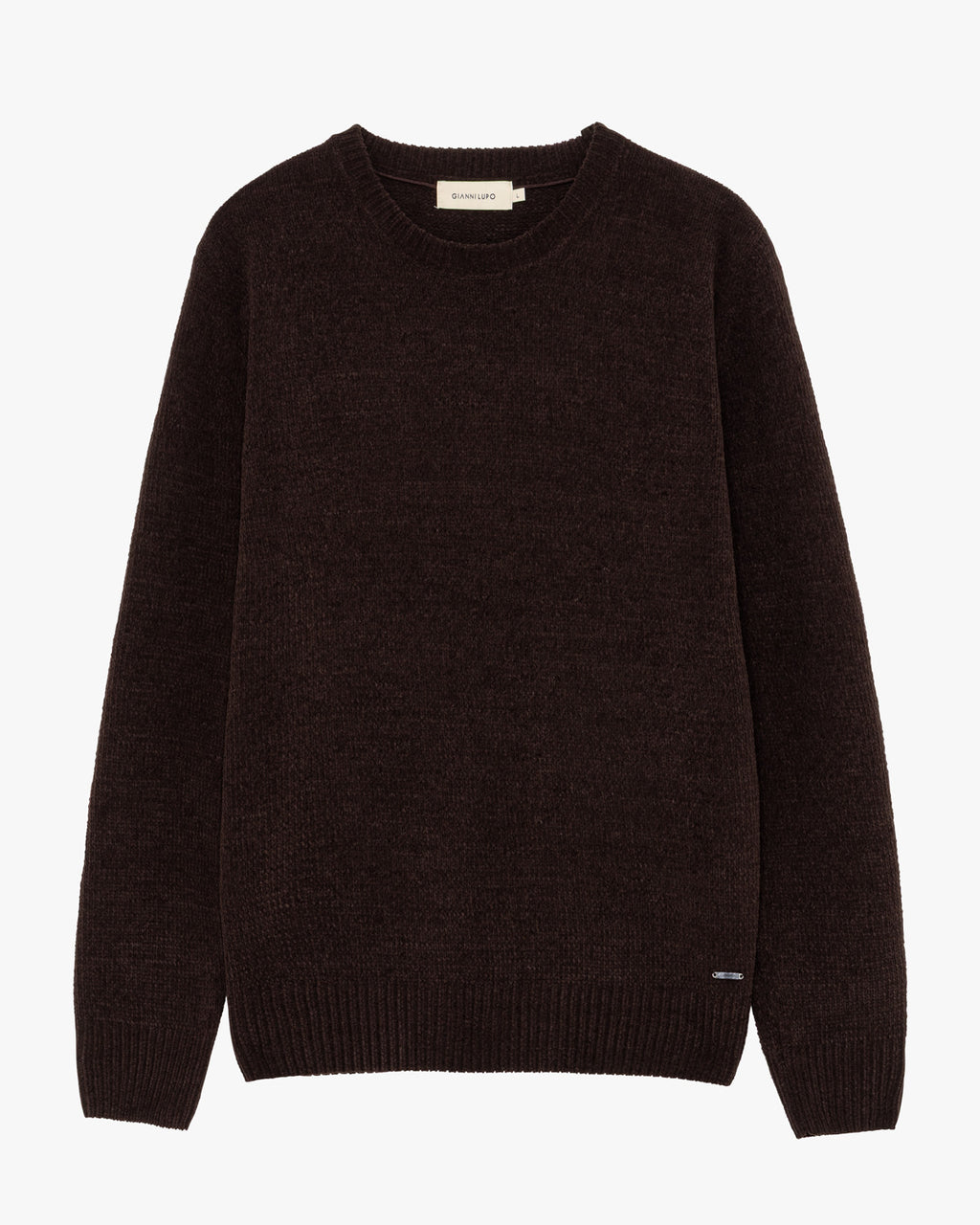Maglione Girocollo in Ciniglia Moro - GIANNI LUPO