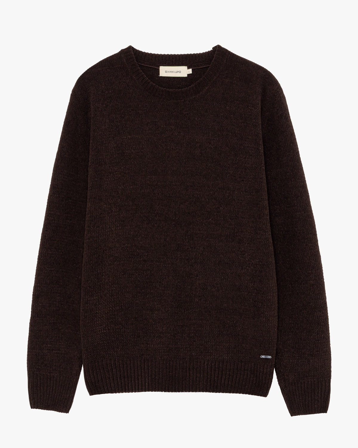Maglione Girocollo in Ciniglia Moro - GIANNI LUPO