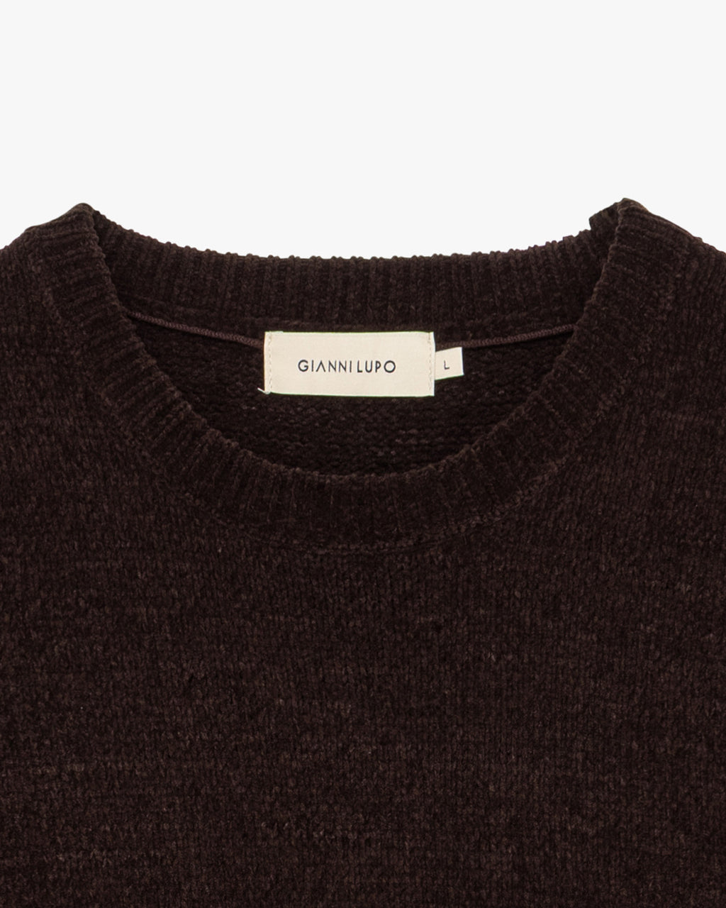 Maglione Girocollo in Ciniglia Moro - GIANNI LUPO