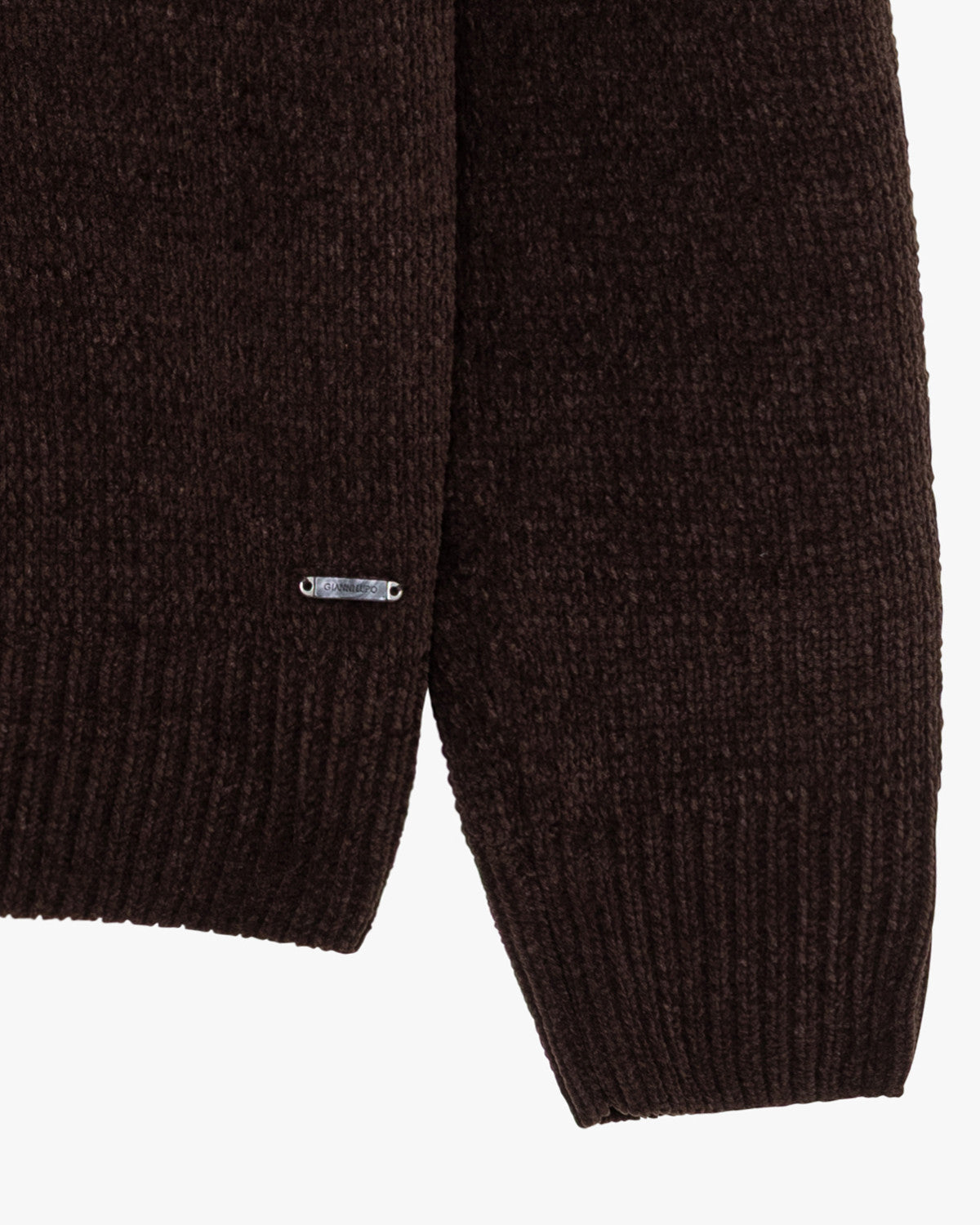Maglione Girocollo in Ciniglia Moro - GIANNI LUPO
