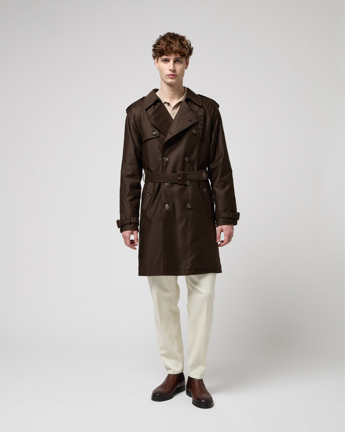 Pantalone Cooper in Velluto a Coste Panna - GIANNI LUPO