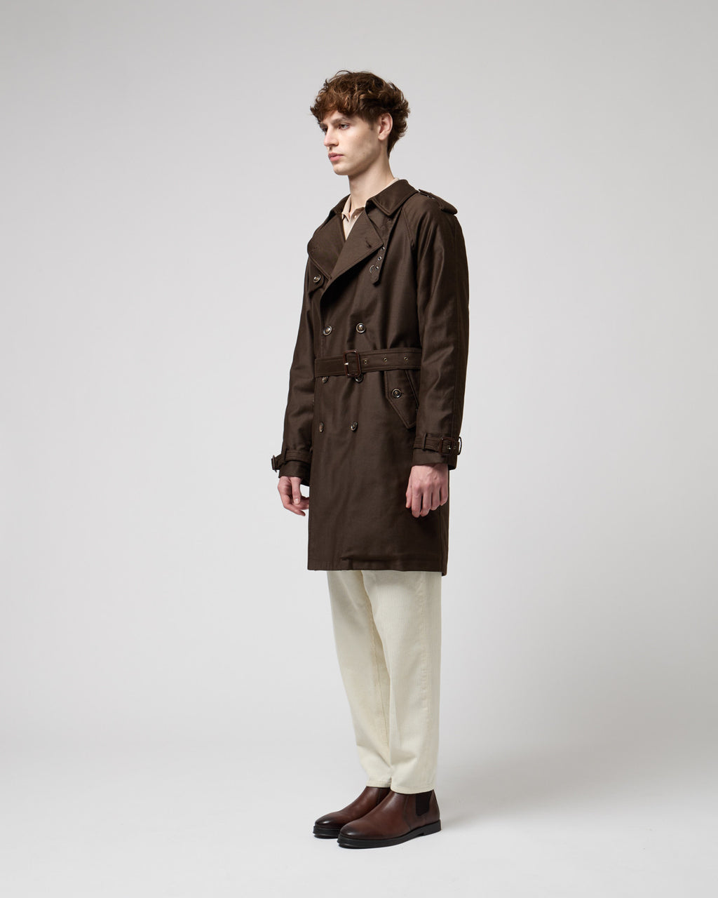 Pantalone Cooper in Velluto a Coste Panna - GIANNI LUPO