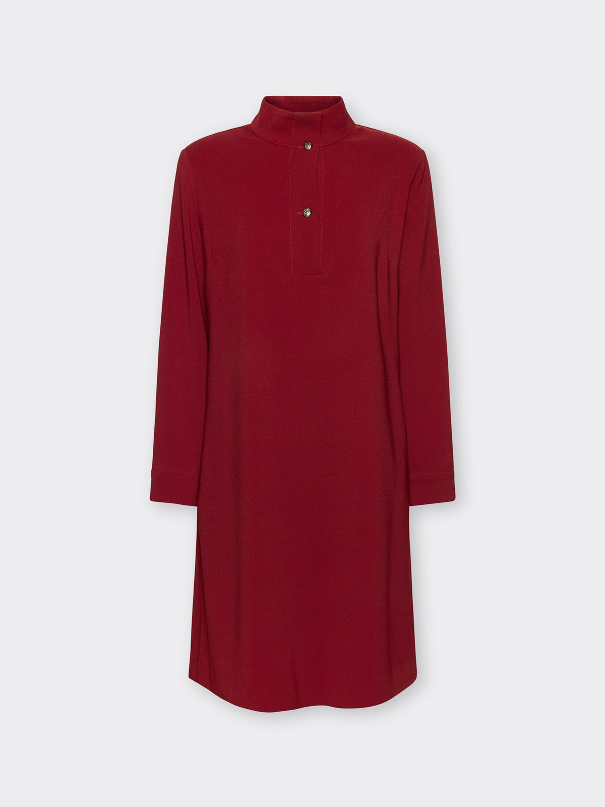 Abito in Cady con Collo Alto Bordeaux - Elena Mirò