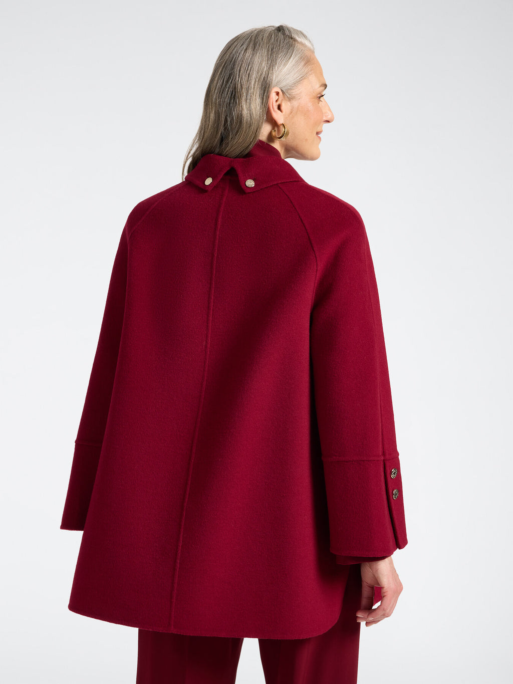 Cappotto Misto Lana Double Bordeaux - Elena Mirò