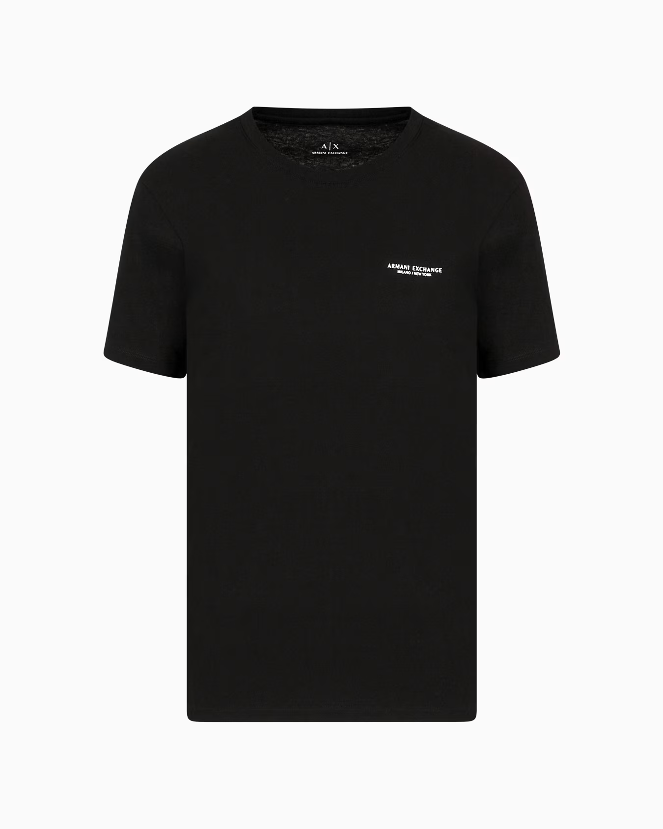 T-Shirt Nera Armani Exchange con Logo Minimal