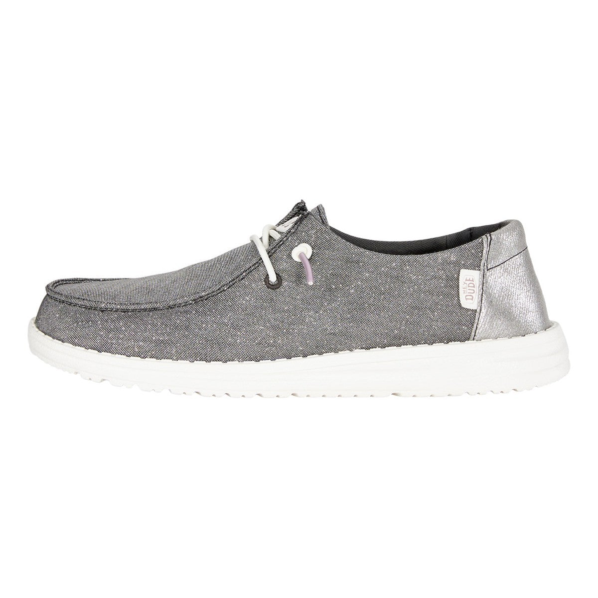 Hey Dude Wendy Metallic Sparkle Charcoal
