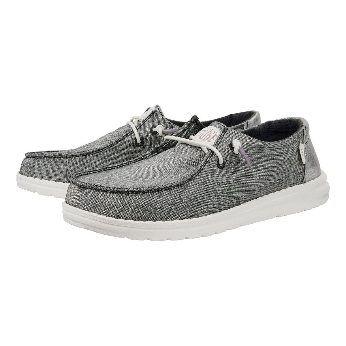 Hey Dude Wendy Metallic Sparkle Charcoal