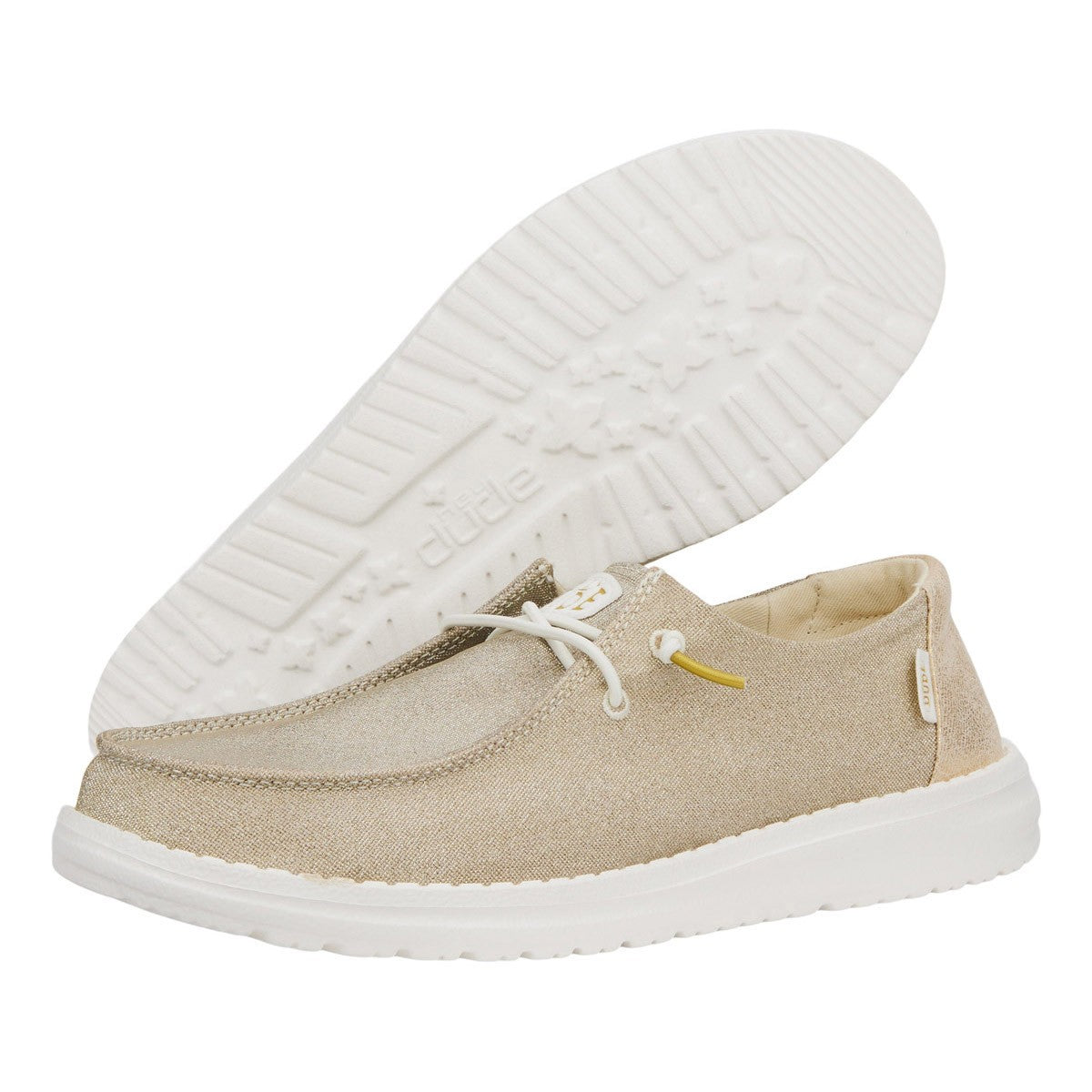 Hey Dude Wendy Metallic Sparkle Oro