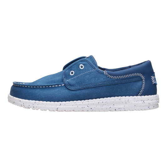 Hey Dude Wally Cru Stretch Canvas Blu