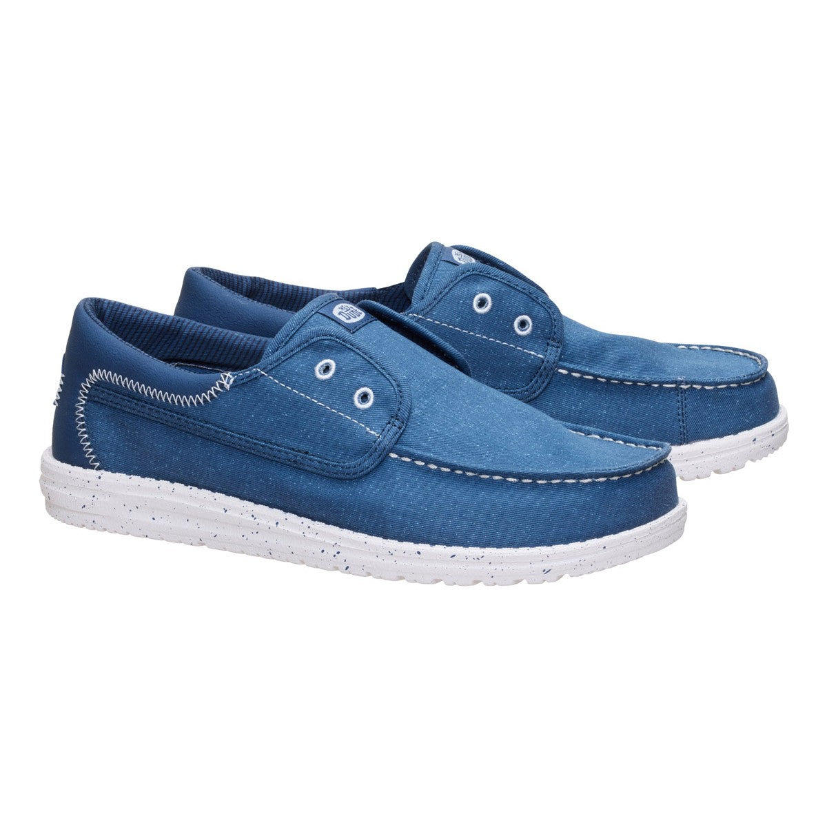 Hey Dude Wally Cru Stretch Canvas Blu