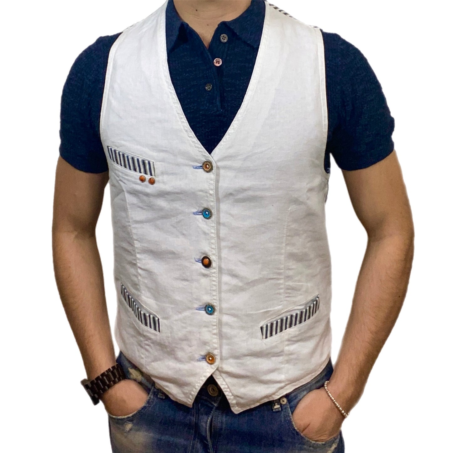 Gilet Garry's Heart Lino dis904