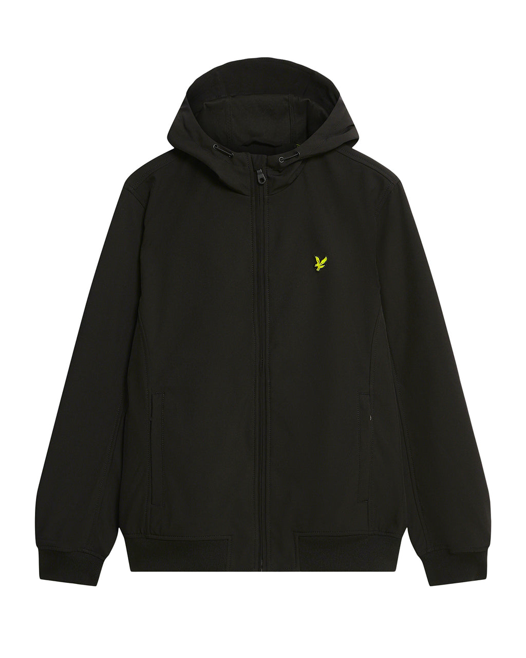 Giubbino Soft Shell con Cappuccio Nero - Lyle & Scott