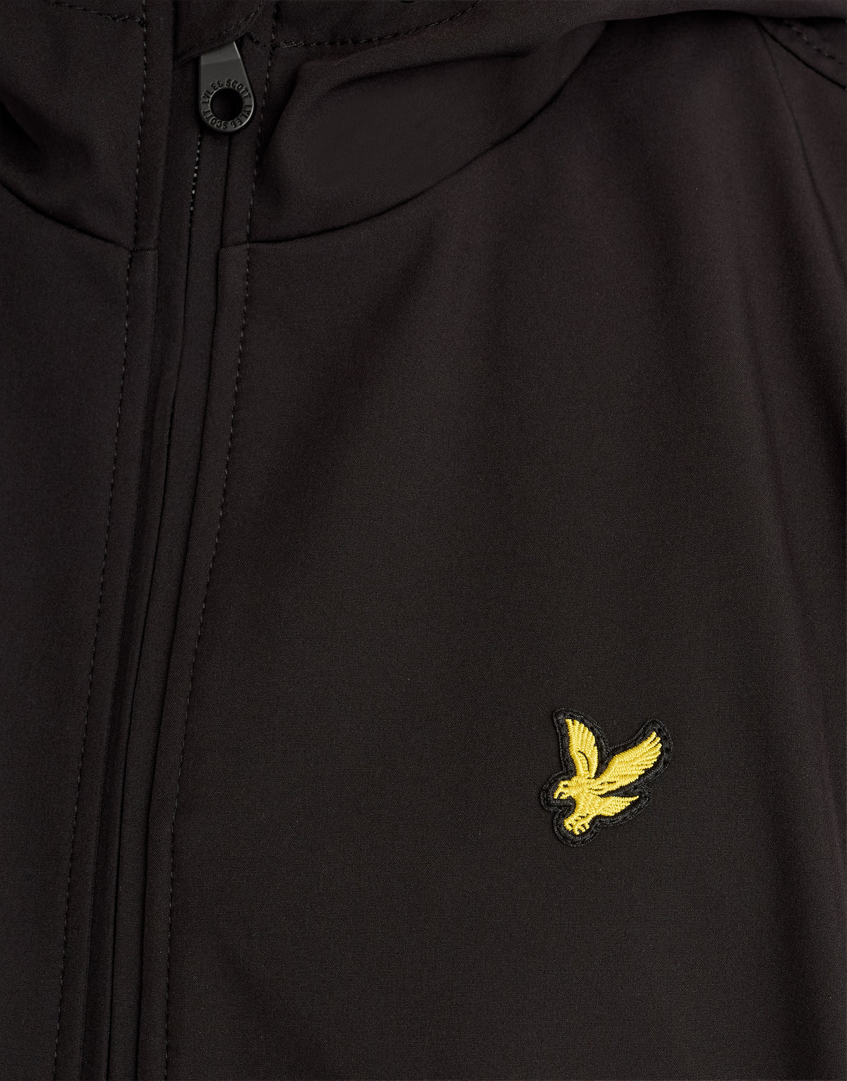 Giubbino Soft Shell con Cappuccio Nero - Lyle & Scott