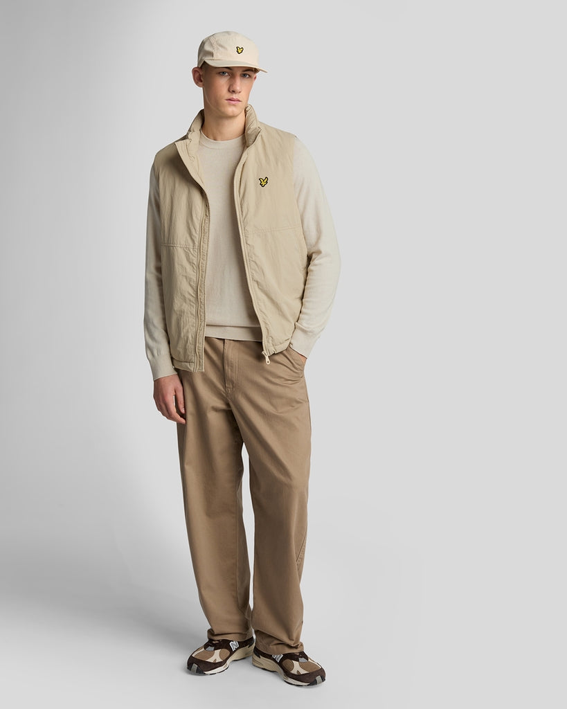 Maglione Girocollo in Lana Merino Latte - Lyle & Scott