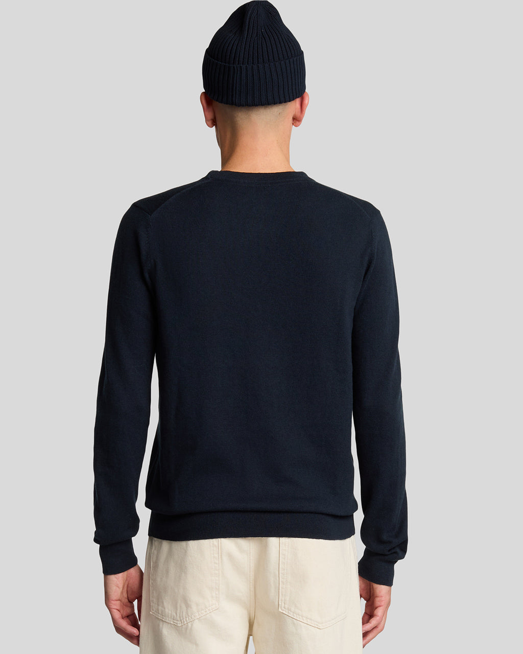 Maglione Girocollo in Lana Merino Blu Navy - Lyle & Scott