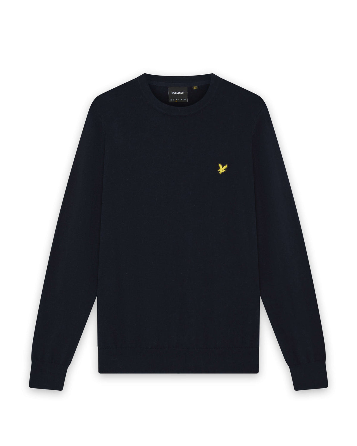 Maglione Girocollo in Lana Merino Blu Navy - Lyle & Scott