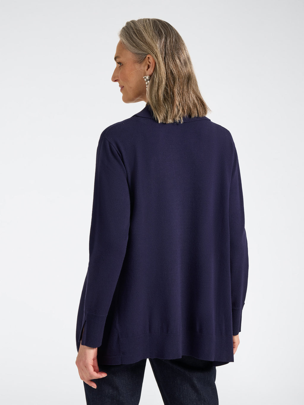 Maglia in Viscosa con Colletto Blu - Elena Mirò