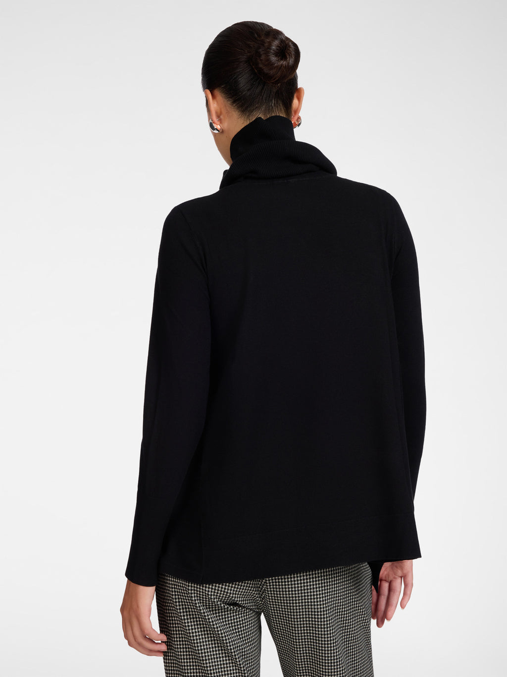 Maglia Dolcevita in Viscosa Nero - Elena Mirò