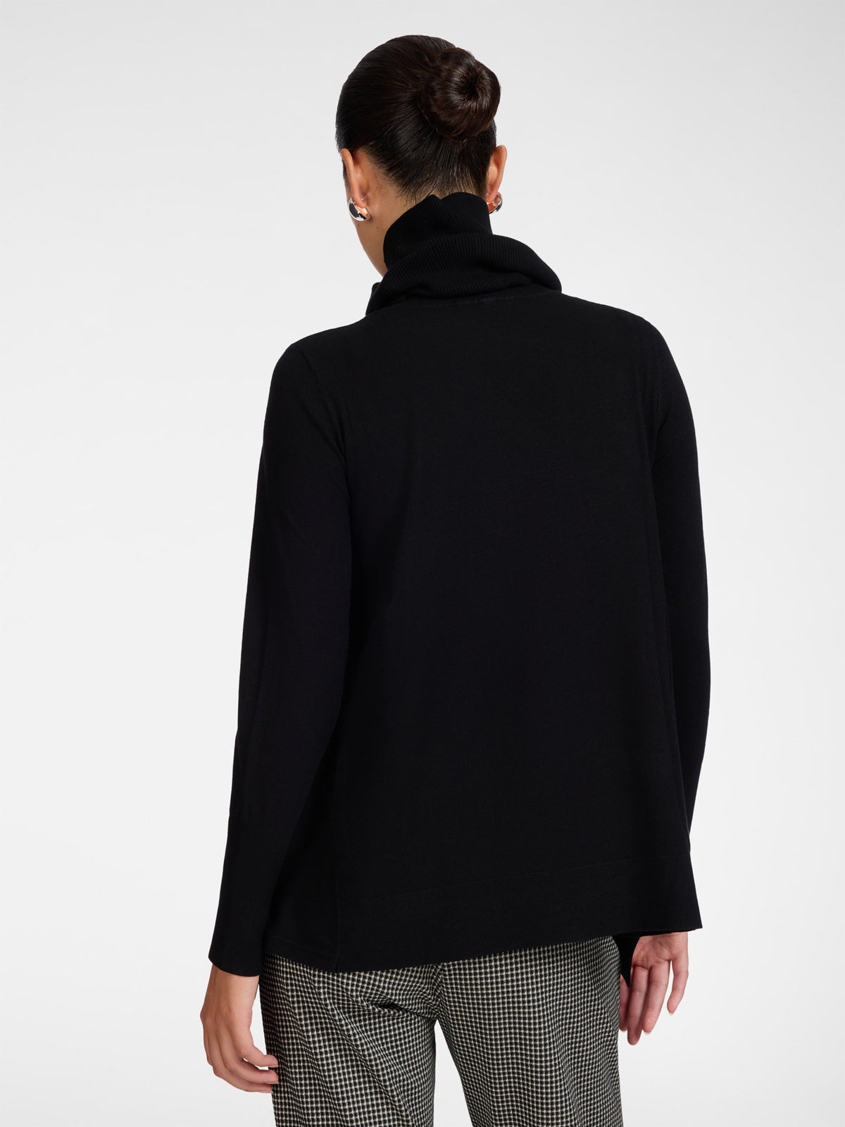 Maglia Dolcevita in Viscosa Nero - Elena Mirò