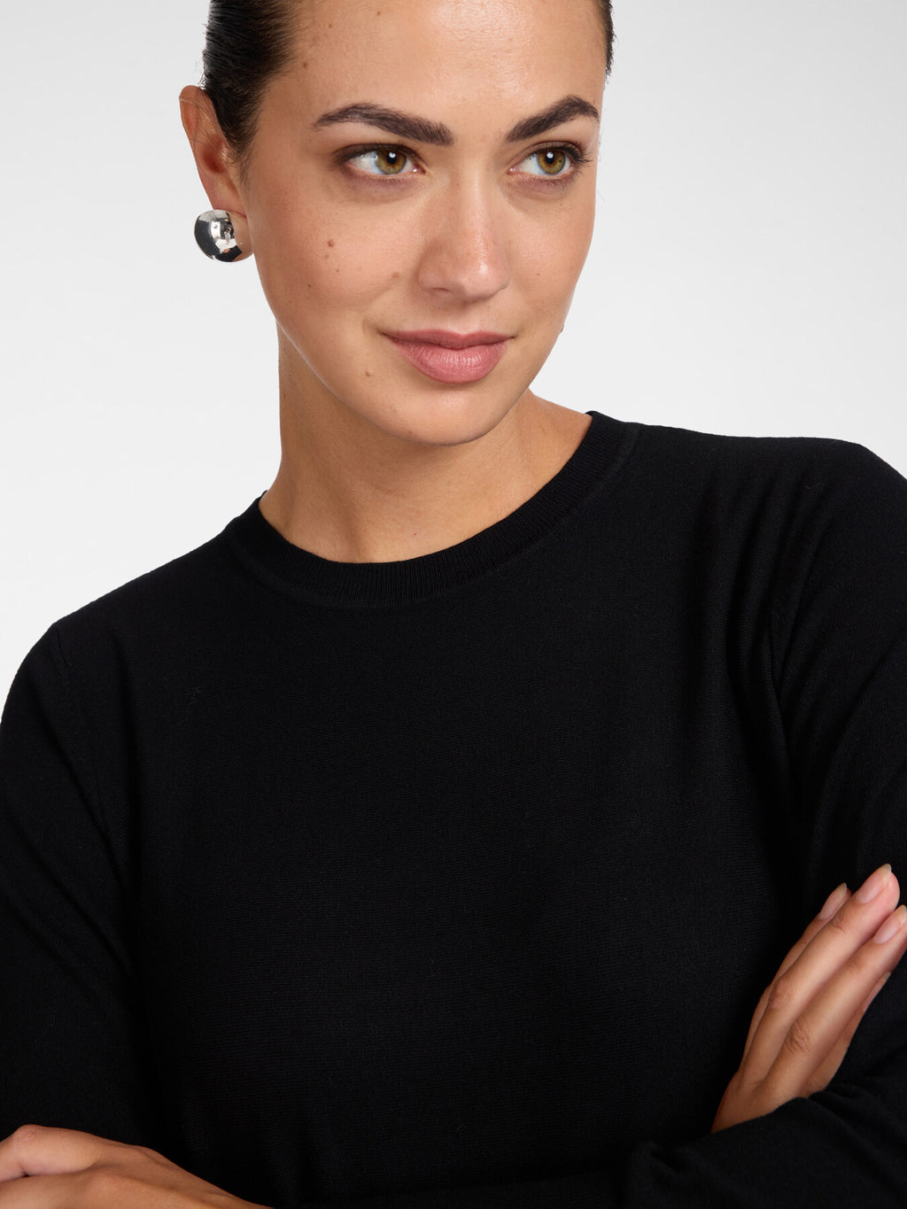 Maglia Dolcevita in Viscosa Nero - Elena Mirò