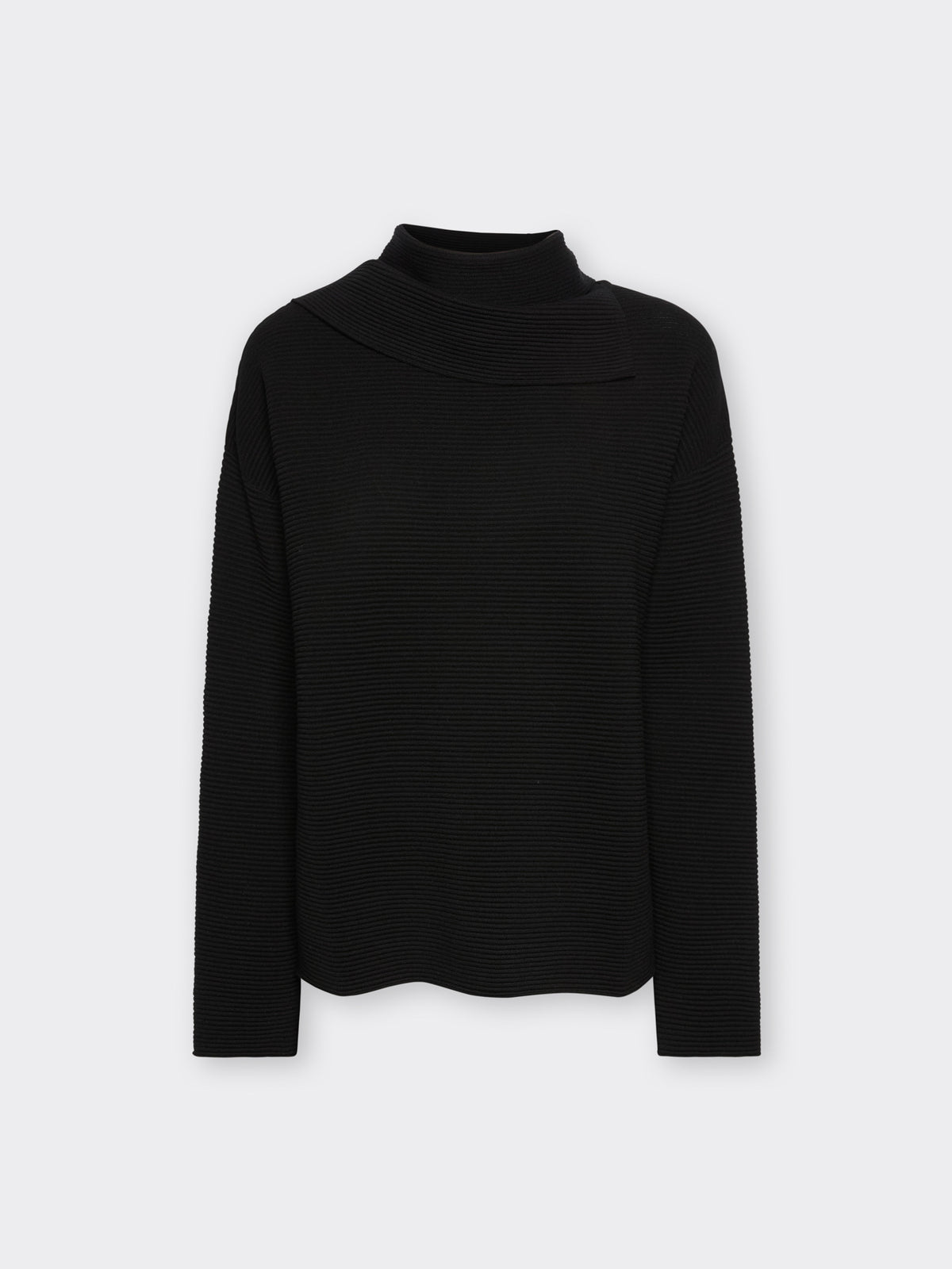 Maglia con Collo Staccabile Nero - Elena Mirò