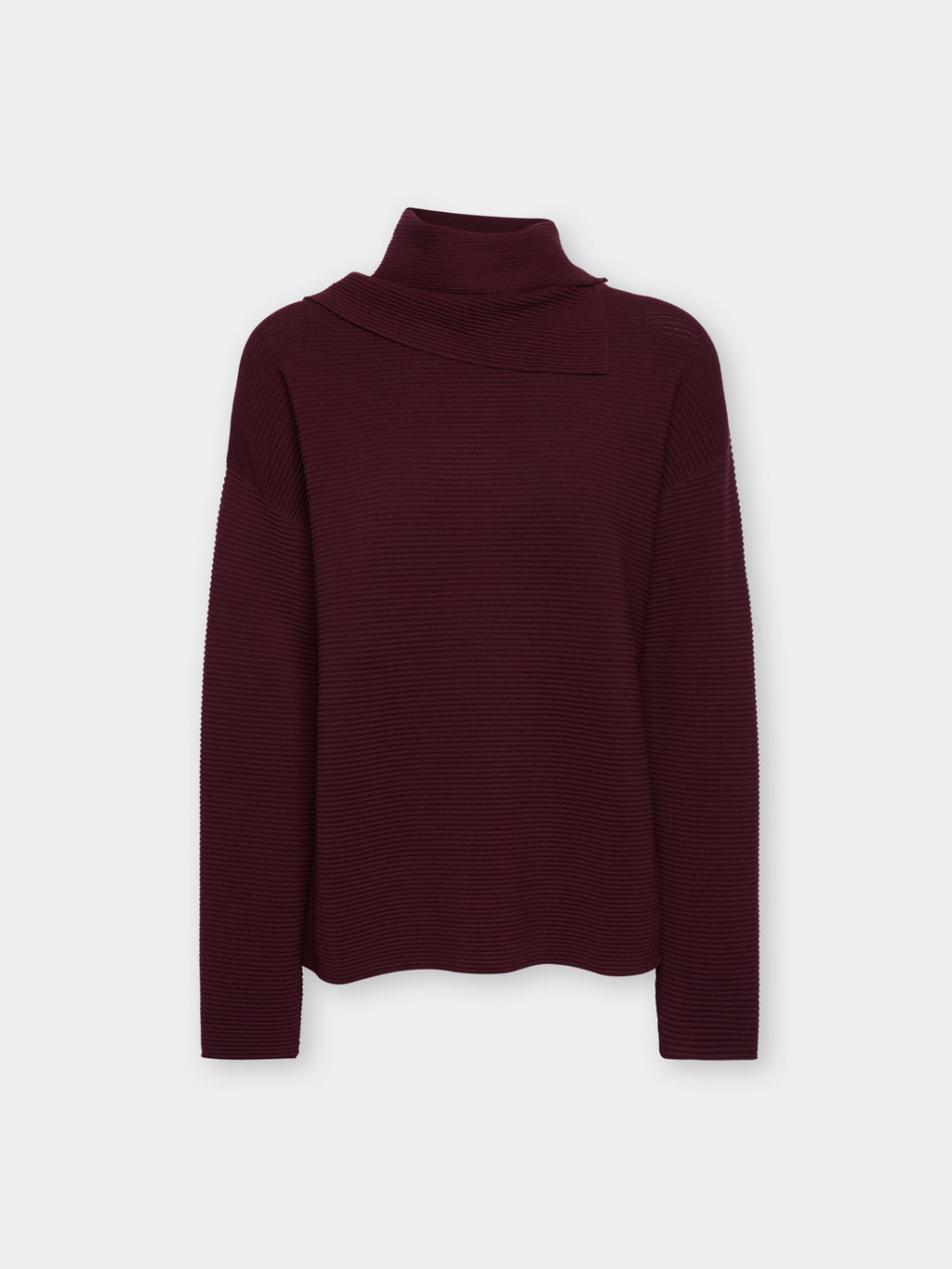 Maglia con Collo Staccabile Bordeaux - Elena Mirò
