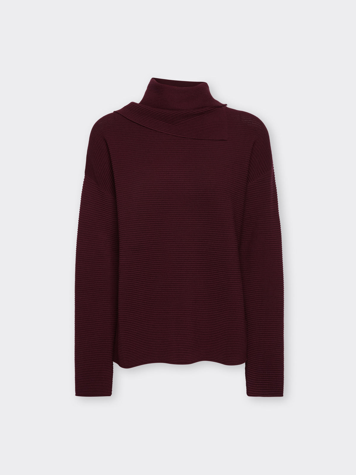 Maglia con Collo Staccabile Bordeaux - Elena Mirò