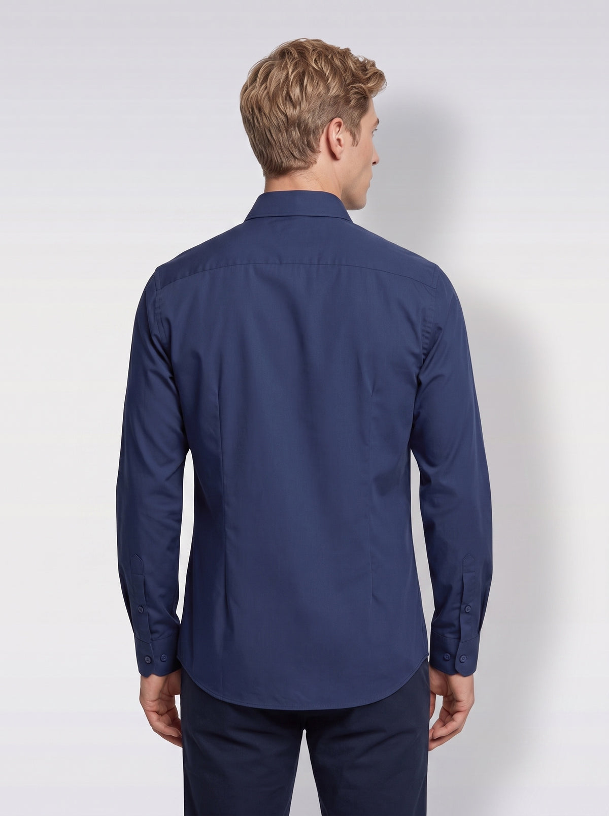 Camicia Collo Francese No Iron Blue - MARKUP
