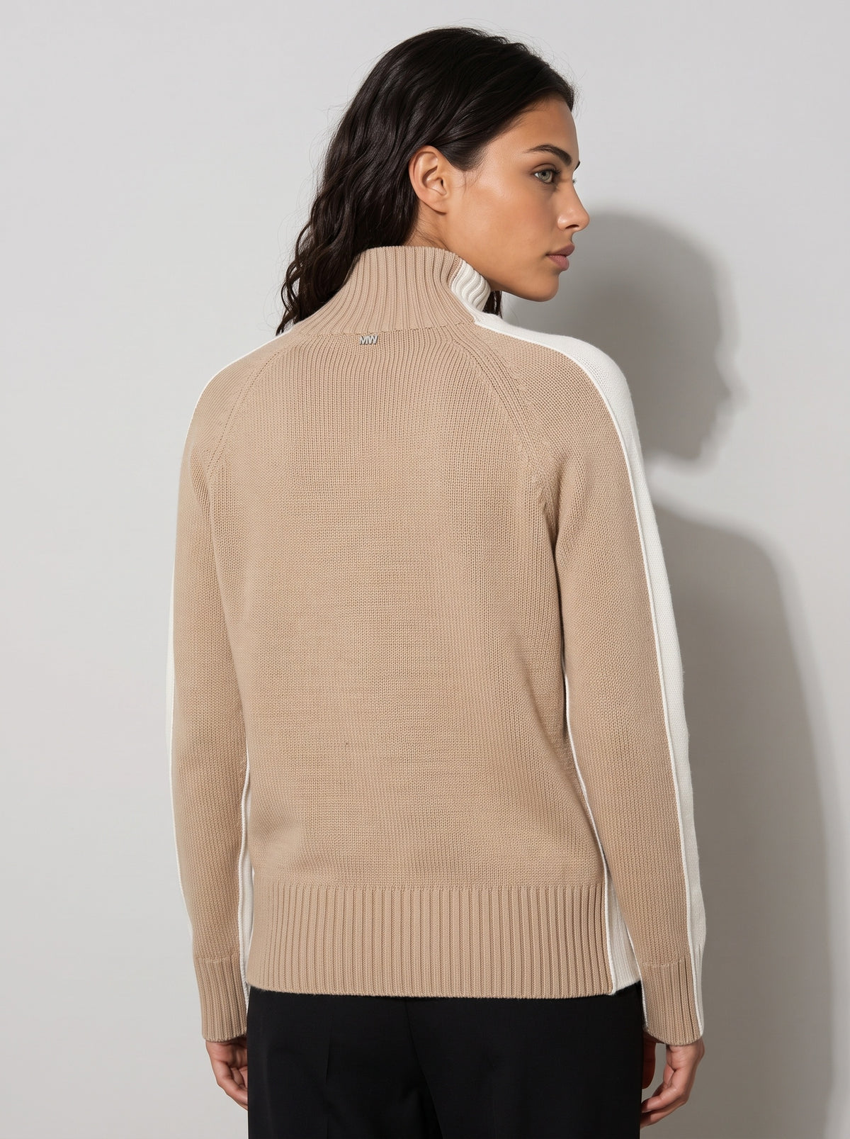 Pullover Collo Cratere Latte - MARKUP