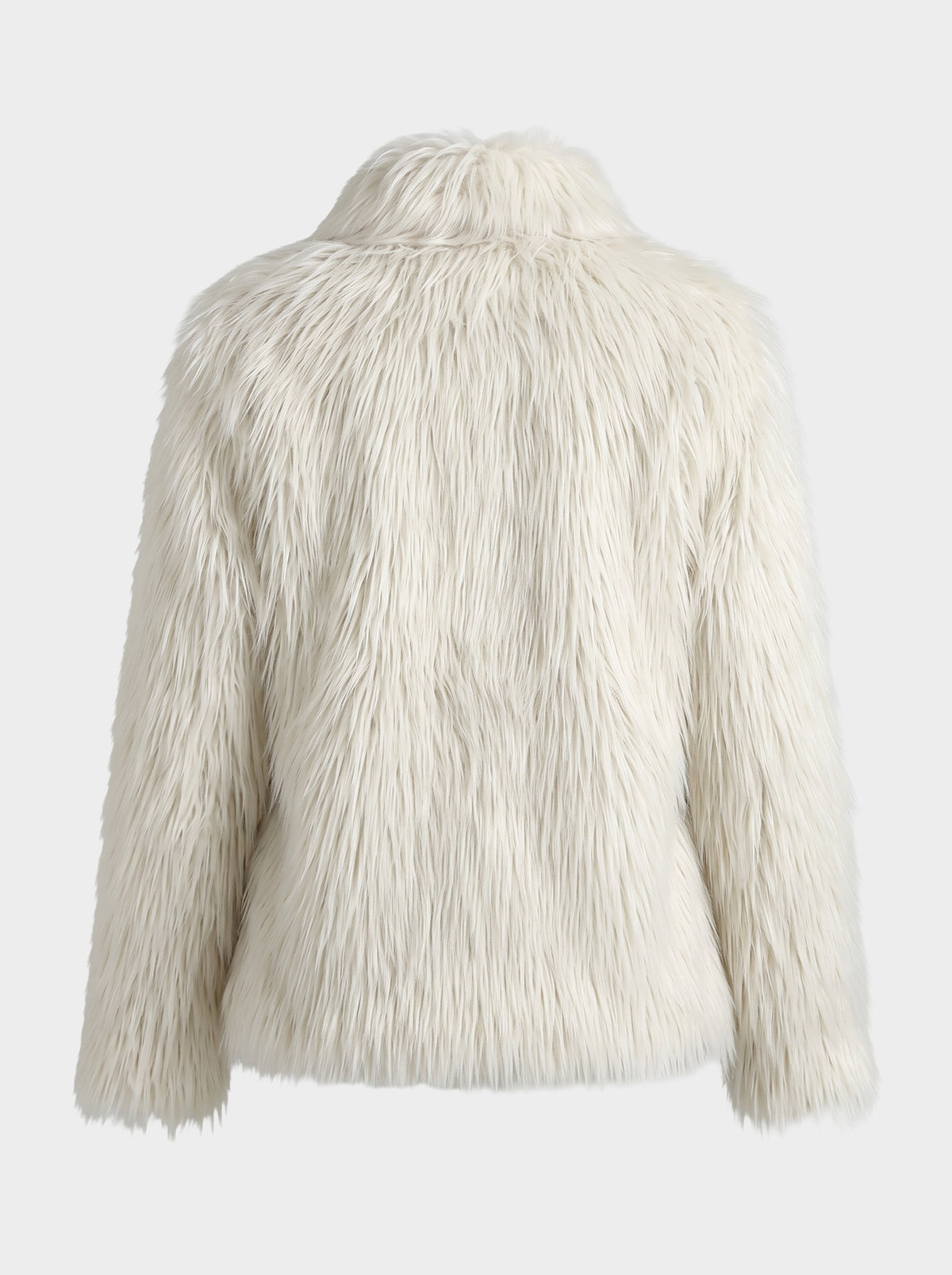 Cappotto Effetto Pelliccia Latte - MARKUP